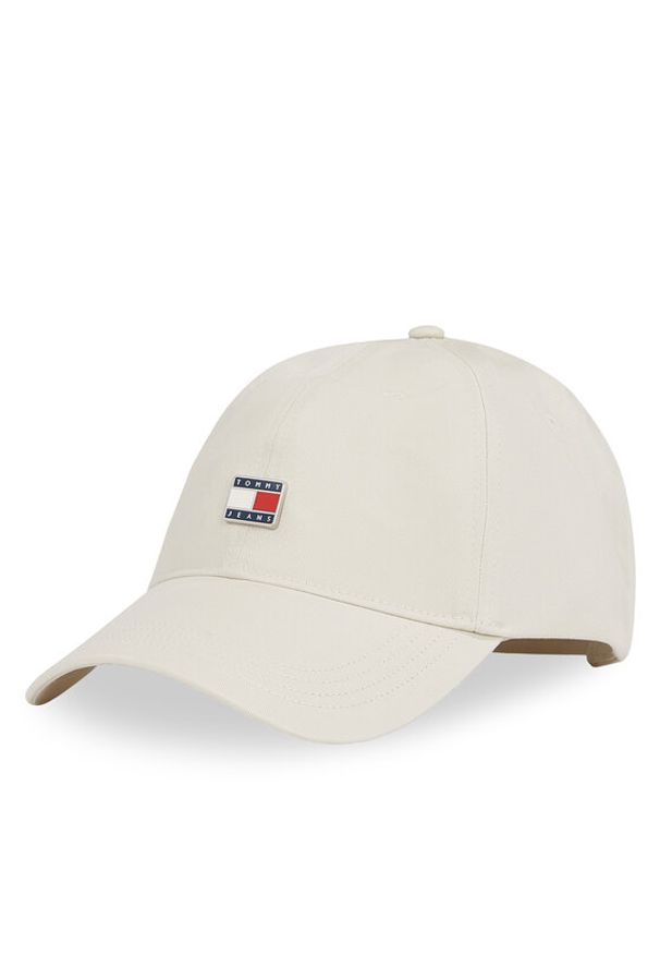 Tommy Jeans Czapka z daszkiem Tjw Heritage Plaque Cap AW0AW16986 Écru. Materiał: bawełna, materiał