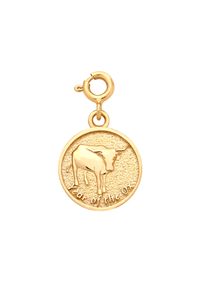 MOKOBELLE - Bransoletka z monetą z chińskim zodiakiem - WÓŁ. Materiał: pozłacane. Kolor: złoty