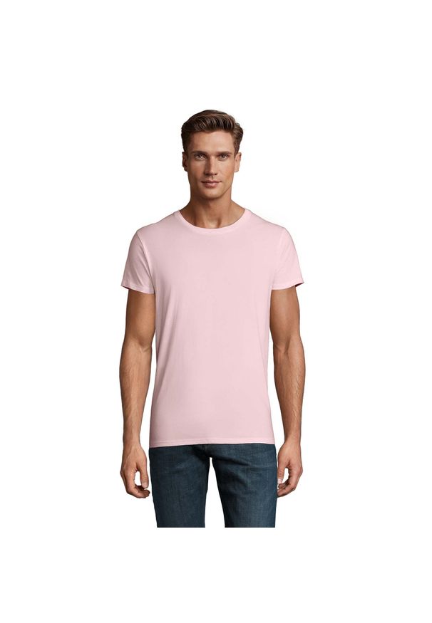 SOL'S - Koszulka Męska Crusader. Kolor: różowy. Sport: turystyka piesza