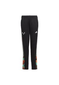 Adidas - Messi Training Pants. Kolor: czarny. Materiał: dresówka, materiał