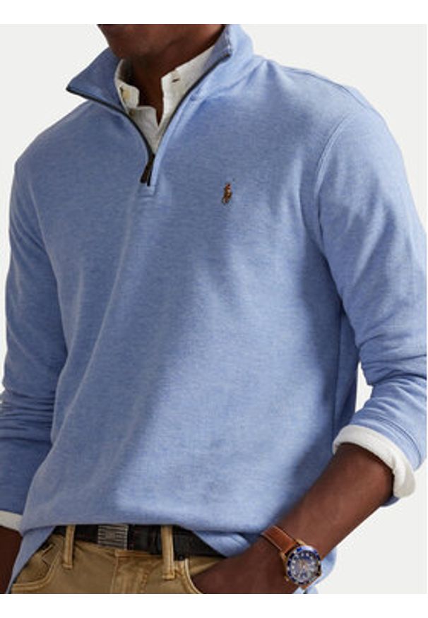 Polo Ralph Lauren Bluza Estate 710P07411001 Niebieski Regular Fit. Typ kołnierza: polo. Kolor: niebieski. Materiał: bawełna
