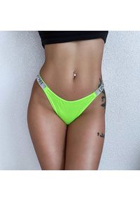 Intica - Stringi sportowe z cyrkoniami do codziennego użytku Dorolisa. Kolor: zielony. Materiał: materiał #10