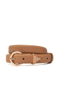 Guess Pasek Damski BW9071 P4125 Beżowy. Kolor: beżowy. Materiał: skóra