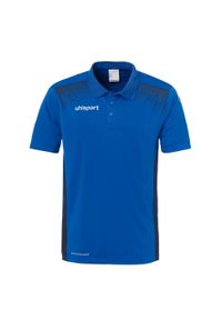 UHLSPORT - Dziecięca koszulka polo Uhlsport Goal. Typ kołnierza: polo. Kolor: niebieski. Materiał: materiał #1