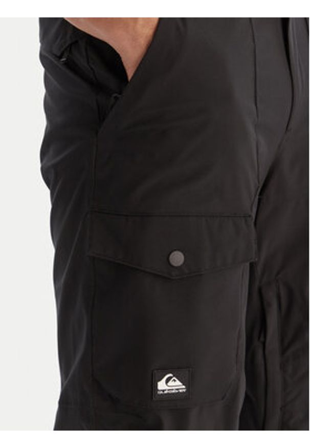 Quiksilver Spodnie snowboardowe Utility EQYTP03235 Czarny Modern Fit. Kolor: czarny. Materiał: syntetyk. Sport: snowboard