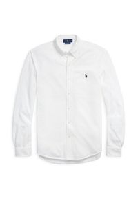 Polo Ralph Lauren Koszula 710654408003 Biały Regular Fit. Typ kołnierza: polo. Kolor: biały. Materiał: bawełna #5