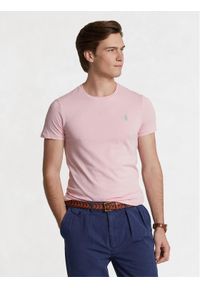 Polo Ralph Lauren T-Shirt 710671438357 Różowy Custom Slim Fit. Typ kołnierza: polo. Kolor: różowy. Materiał: bawełna #1