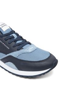 TOMMY HILFIGER - Tommy Hilfiger Sneakersy New Runner Eva Mix FM0FM05522 Niebieski. Kolor: niebieski. Materiał: skóra #4