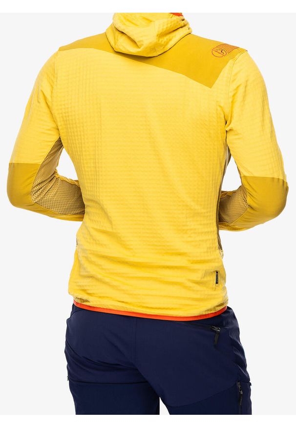LA SPORTIVA - Bluza z kapturem męska La Sportiva Lucendro Thermal Hoody. Typ kołnierza: kaptur. Kolor: żółty