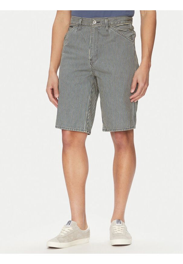 Levi's® Szorty jeansowe 568™ 001K8-0002 Czarny Loose Fit. Kolor: czarny. Materiał: bawełna