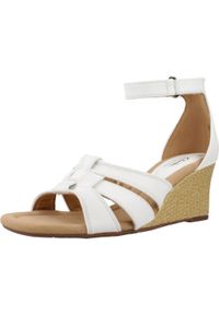 Clarks - Sandały CLARKS KYARRA JOY Biały. Kolor: biały. Materiał: syntetyk, tkanina, skóra. Sezon: lato