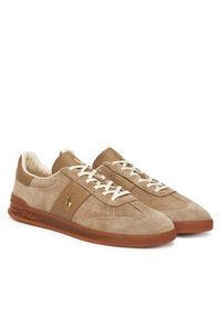 Polo Ralph Lauren Sneakersy Hrt Aera Pp 809978010002 Beżowy. Kolor: beżowy. Materiał: zamsz, skóra #4