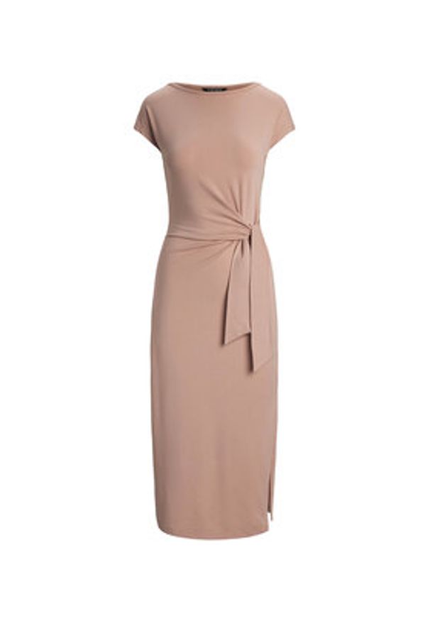 Lauren Ralph Lauren - LAUREN RALPH LAUREN Sukienka dzianinowa 250964086001 Różowy Regular Fit. Kolor: różowy. Materiał: bawełna