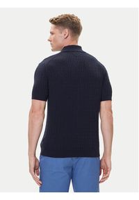 TOMMY HILFIGER - Tommy Hilfiger Polo MW0MW40701 Granatowy Regular Fit. Typ kołnierza: polo. Kolor: niebieski. Materiał: bawełna #5