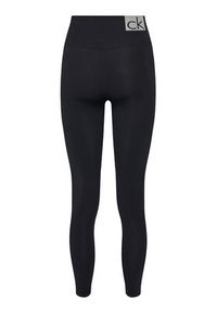 Calvin Klein Legginsy 701233681 Czarny Slim Fit. Kolor: czarny. Materiał: syntetyk