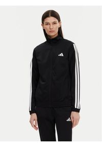 Adidas - adidas Bluza Tricot 3-Stripes JC8889 Czarny Regular Fit. Kolor: czarny. Materiał: syntetyk