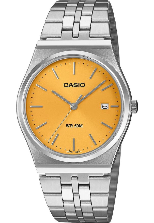 Zegarek Casio Zegarek męski Casio MTP-B145D-9AVEF srebrny. Kolor: srebrny