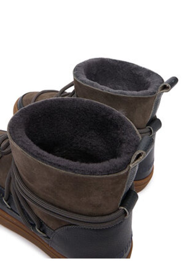 Inuikii Śniegowce Classic 2001.003.0022 Szary. Kolor: szary. Materiał: skóra, zamsz