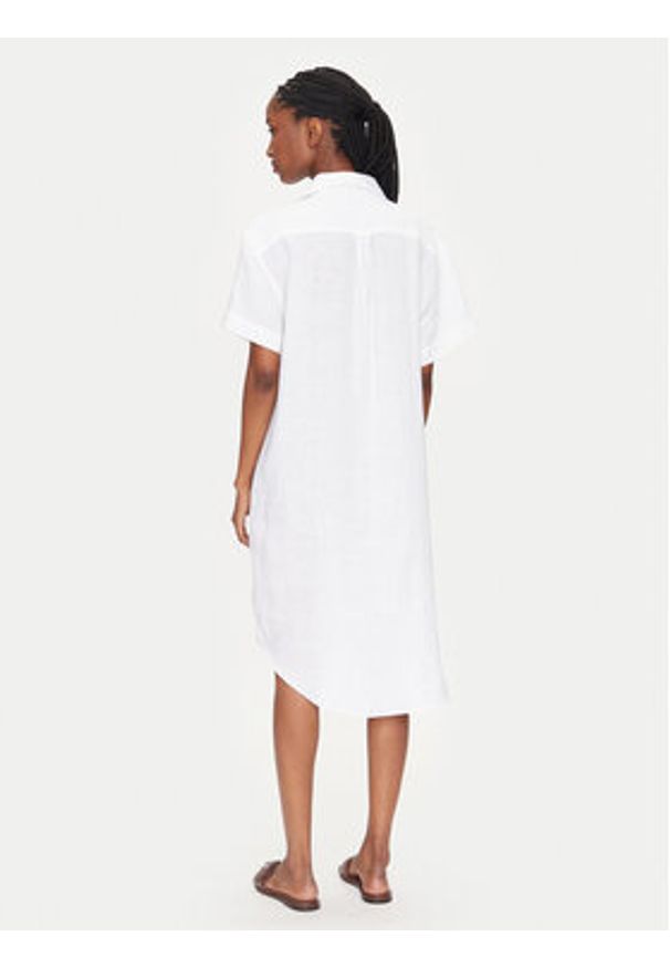 GANT - Gant Sukienka letnia 4503433 Biały Relaxed Fit. Kolor: biały. Materiał: len. Sezon: lato