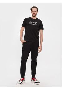 EA7 Emporio Armani T-Shirt 6RPT71 PJM9Z 1200 Czarny Regular Fit. Kolor: czarny. Materiał: bawełna #8