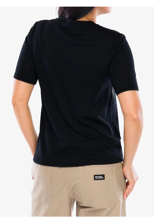 MONS ROYALE - Koszulka damska Mons Royale Icon Merino Air-Con Relaxed Tee. Kolor: czarny