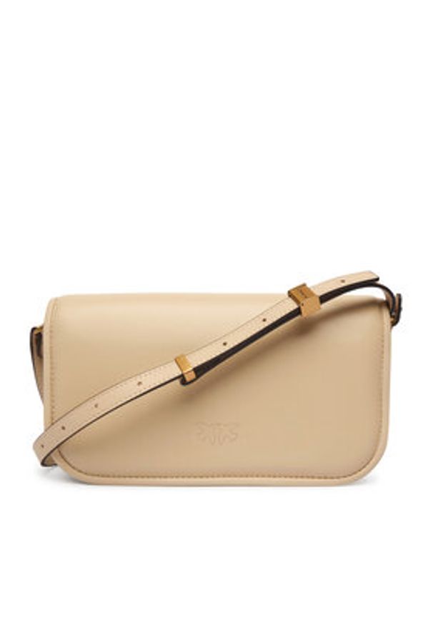 Pinko - PINKO Torebka Love Box Baguette Al 25-26 PLTT 105083 A26L Beżowy. Kolor: beżowy. Materiał: skórzane