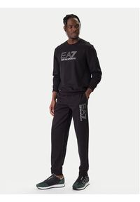 EA7 Emporio Armani Spodnie dresowe 7M001316 AF13512 UC001 Czarny Regular Fit. Kolor: czarny. Materiał: bawełna #4