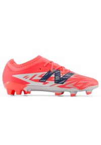 Korki dziecięce New Balance FURON TEAM JNR FG V8 SJF3FMP8 – czerwone. Kolor: czerwony. Materiał: materiał, syntetyk. Szerokość cholewki: normalna