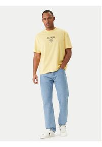 Guess Jeans T-Shirt M6RI45 K8HM0 Żółty Oversize. Kolor: żółty. Materiał: bawełna #5