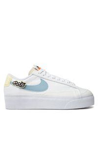 Nike Sneakersy Blazer Low Platform Se DJ6376 100 Biały. Kolor: biały. Materiał: materiał. Obcas: na platformie #1