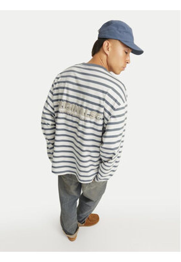 Jack & Jones - Jack&Jones Longsleeve Islington 12273202 Niebieski Loose Fit. Kolor: niebieski. Materiał: bawełna. Długość rękawa: długi rękaw