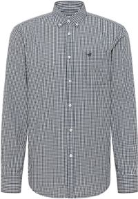 Mustang - MUSTANG CHESTER MĘSKA KOSZULA W KRATĘ KRATA GINGHAM BLUE CHECK 1015613 12635. Styl: elegancki #7