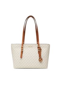 MICHAEL Michael Kors Torebka Quinn 30T5GQNT2B Beżowy. Kolor: beżowy. Materiał: skórzane