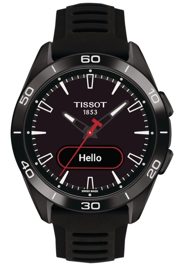 Zegarek TISSOT T-Touch Connect Sport T153.420.47.051.04. Rodzaj zegarka: cyfrowe. Materiał: materiał. Styl: sportowy