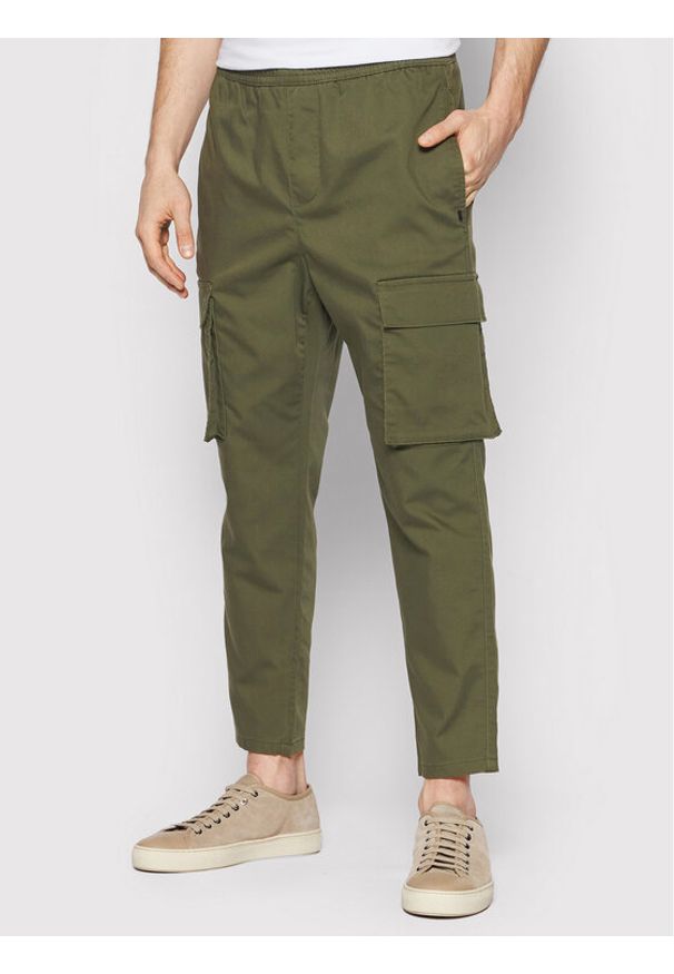 Only & Sons Spodnie materiałowe Rod 22021457 Zielony Cropped Fit. Kolor: zielony. Materiał: materiał, syntetyk