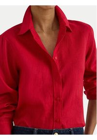 Lauren Ralph Lauren - LAUREN RALPH LAUREN Koszula 200782777073 Czerwony Relaxed Fit. Kolor: czerwony. Materiał: len #4