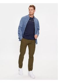 Tommy Jeans T-Shirt Classic Gold Linear DM0DM17728 Granatowy Classic Fit. Kolor: niebieski. Materiał: bawełna #4