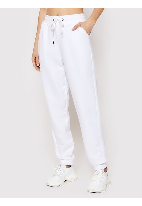 Brave Soul Spodnie dresowe LJB-69JUDE Biały Regular Fit. Kolor: biały. Materiał: bawełna