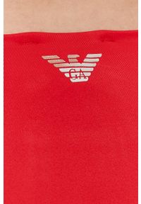 Emporio Armani Underwear - Emporio Armani Strój kąpielowy kolor czerwony miękka miseczka. Kolor: czerwony. Wzór: nadruk #5