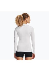 Longsleeve treningowy damski Under Armour HeatGear Compression. Kolor: biały. Długość rękawa: długi rękaw