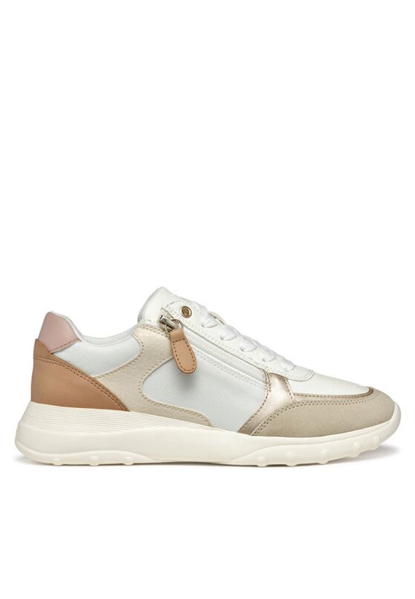 Geox Sneakersy D36LPB 0BC22 C1RH6 Beżowy. Kolor: beżowy. Materiał: zamsz, skóra
