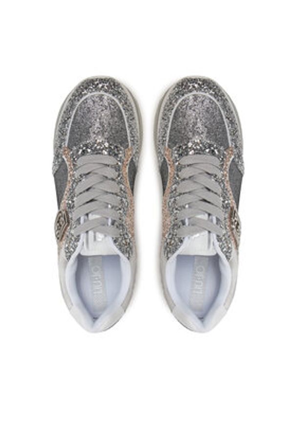 Liu Jo Sneakersy BA5015 TX007 Srebrny. Kolor: srebrny. Materiał: materiał