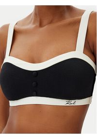 Karl Lagerfeld - KARL LAGERFELD Góra od bikini A2W46018 Czarny. Kolor: czarny. Materiał: syntetyk