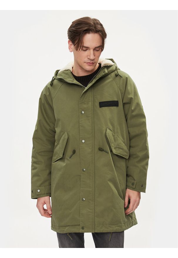 Replay Parka M8362.000.84724 Zielony Regular Fit. Kolor: zielony. Materiał: bawełna, syntetyk