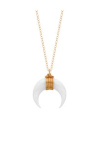 SELFIE JEWELLERY - Naszyjnik z księżycem Magic Moon. Materiał: złote, pozłacane, srebrne. Kolor: biały #2