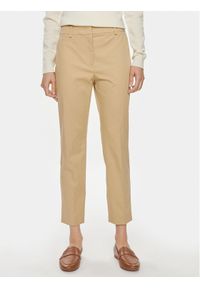 Weekend Max Mara Spodnie materiałowe Cecco 2415131032 Brązowy Slim Fit. Kolor: brązowy. Materiał: bawełna