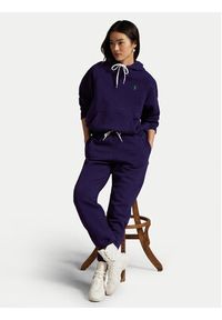 Polo Ralph Lauren Spodnie dresowe 211971700008 Granatowy Tapered Fit. Kolor: niebieski. Materiał: bawełna #3