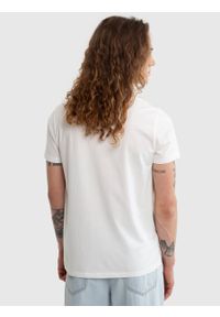 Big-Star - Koszulka męska z nadrukiem z linii Authentic biała Millaner 100. Okazja: na co dzień. Kolor: biały. Materiał: bawełna, dzianina. Wzór: nadruk. Styl: casual, klasyczny #4