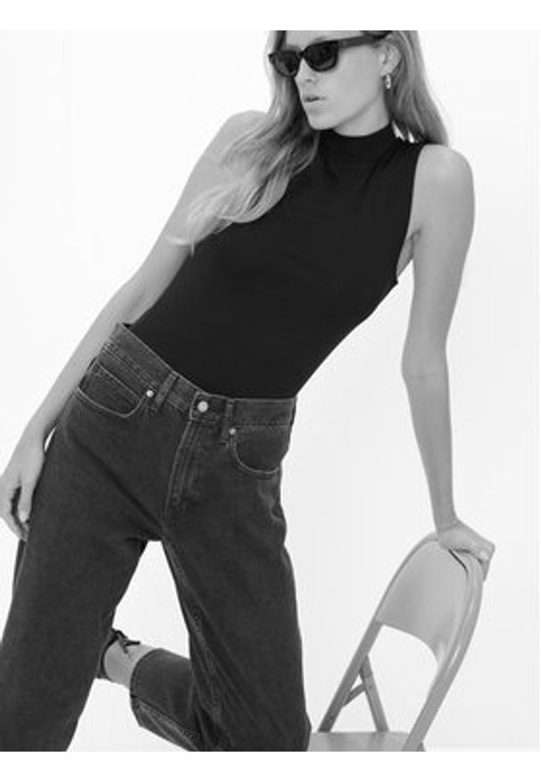 GAP - Gap Jeansy 406726-00 Czarny Regular Fit. Kolor: czarny