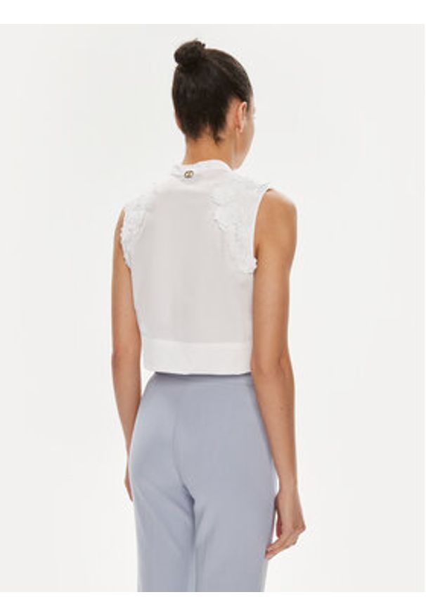 TwinSet - TWINSET Bluzka 241TT2284 Biały Regular Fit. Kolor: biały. Materiał: bawełna